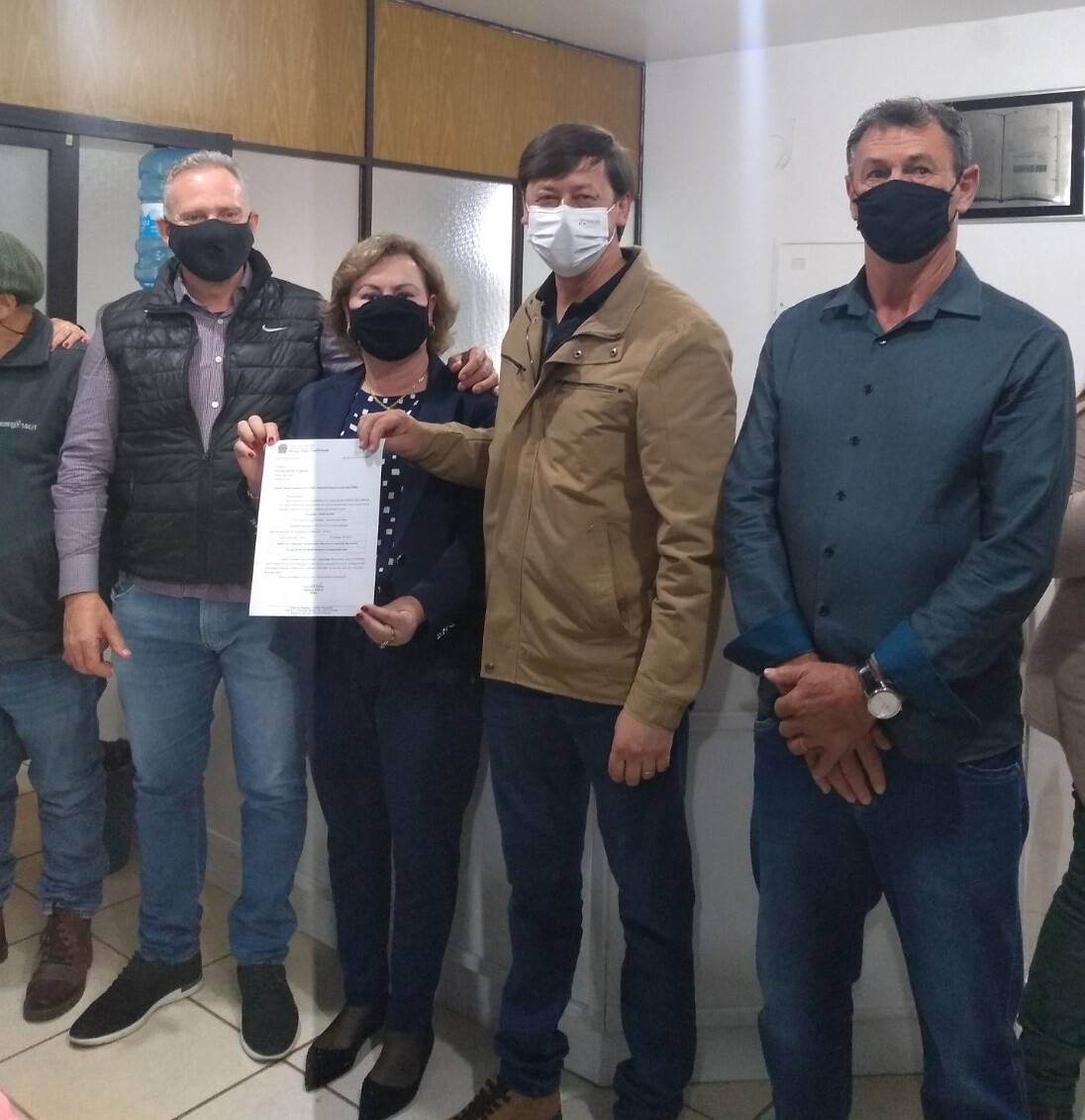 Entrega do ofício de indicação de emenda parlamentar 