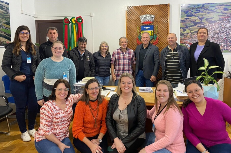 Visita ao gabinete do prefeito Gelson Scherer