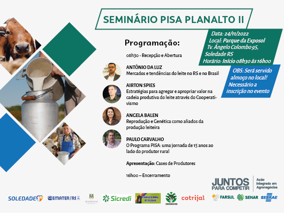 Programação do Seminário PISA