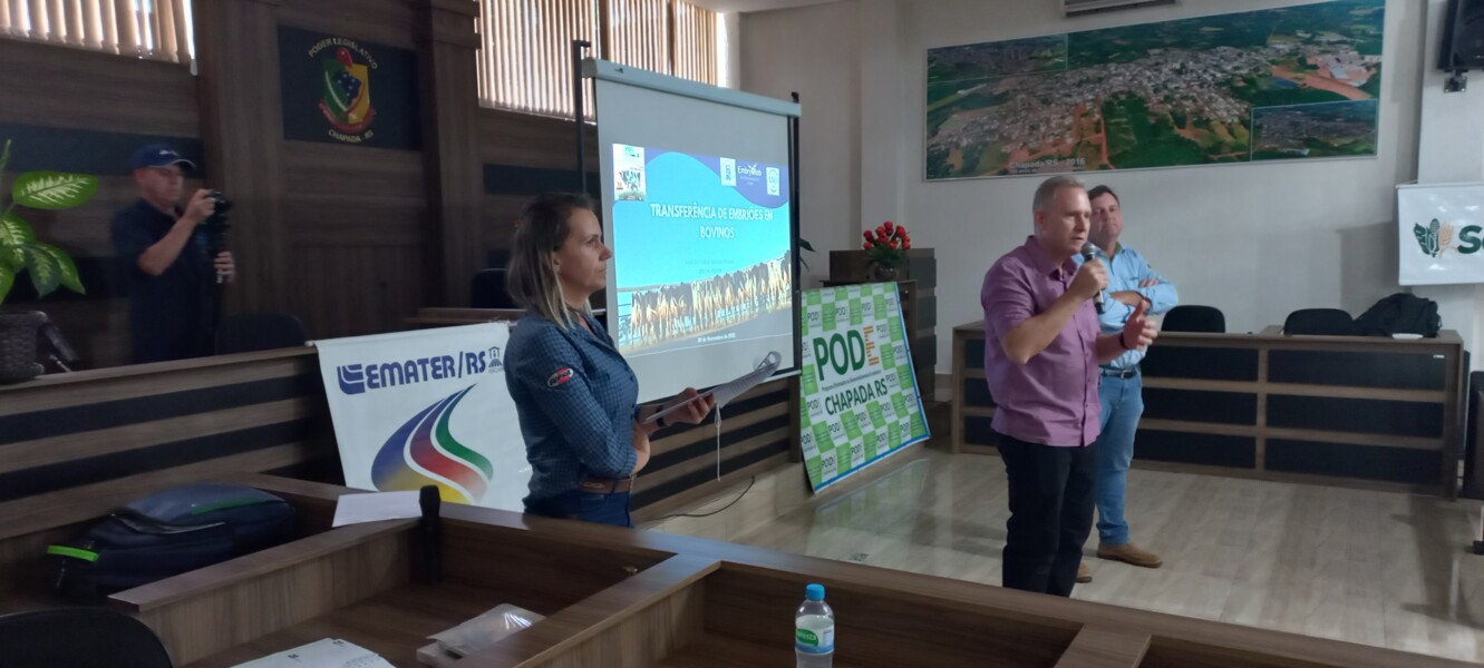 Prefeito Gelson Scherer e presidente da Câmara Temática, Valter Scherer, enfatizaram a importância do evento