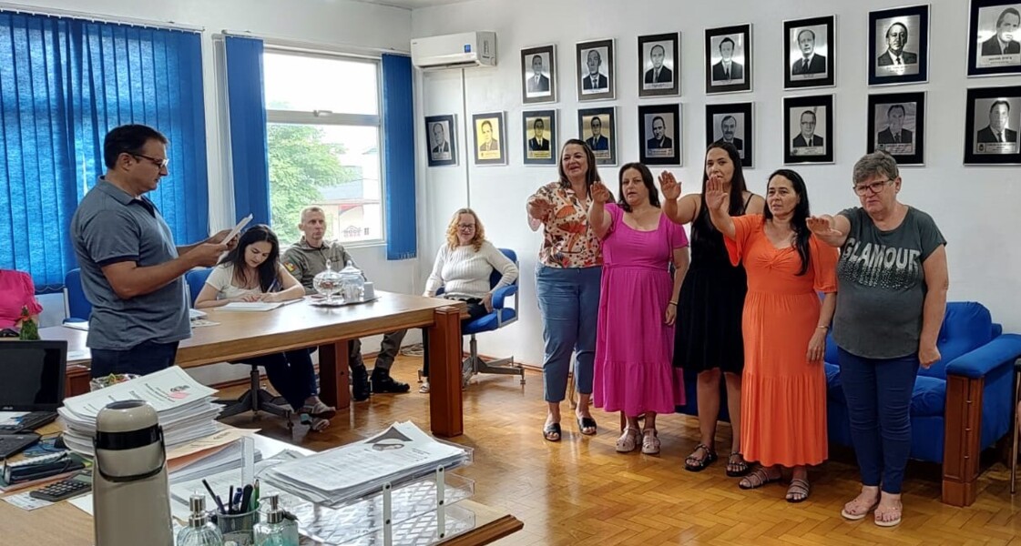 Momento do juramento.