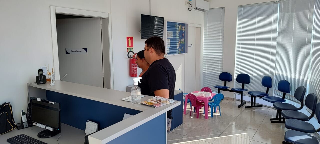 Sala de Vacinas - Recepção.