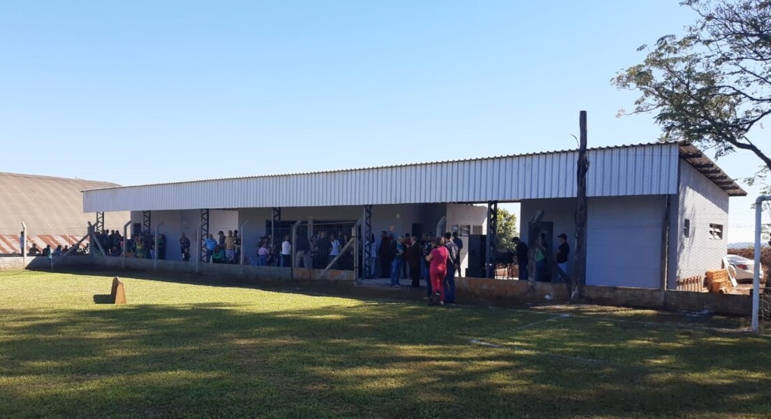 Vista da nova sede esportiva.
